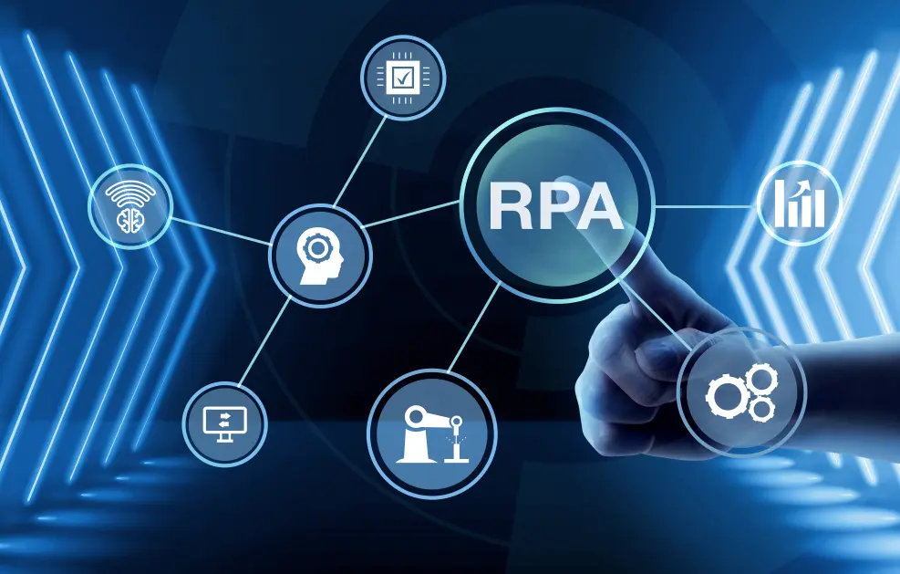 EasyData RPA Modules Dashboard showing integration with multiple RPA platforms