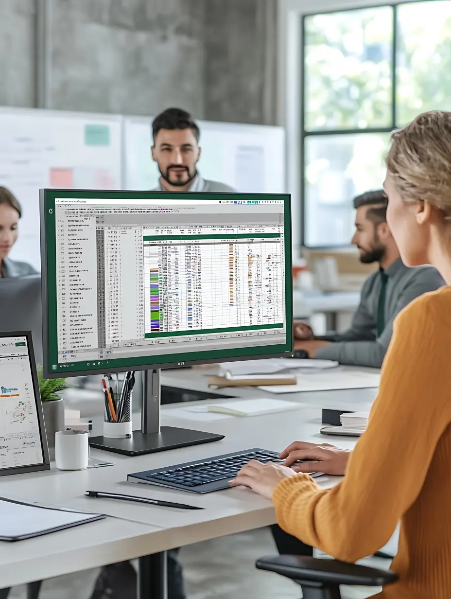 Dutch CFO analyzes financial Excel reports with automated data